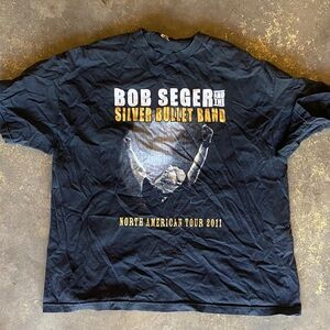 Vintage Black Bob Seger Tour T-Shirt